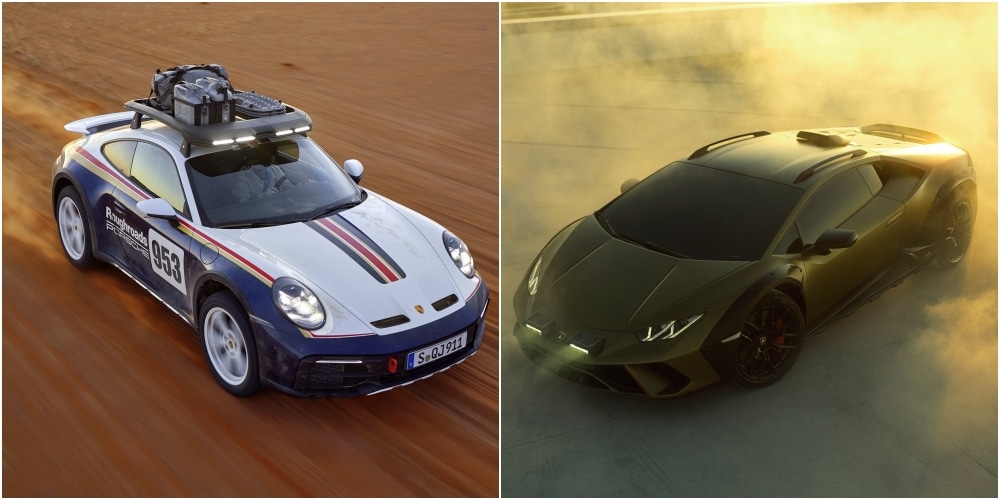 Tú con cuál te quedas ¿Lamborghini Huracan Sterrato o Porsche Dakar?