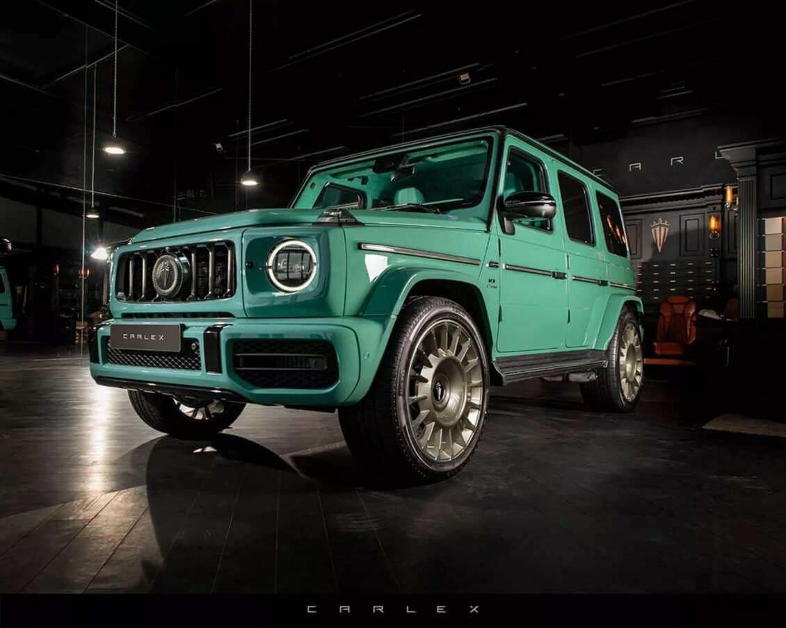 Este Mercedes-AMG G 63 Mint & Gold Edition es una llamativa bestia parda