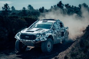 El Ford Ranger Raptor T1+ se prepara para el Rally Dakar 2024