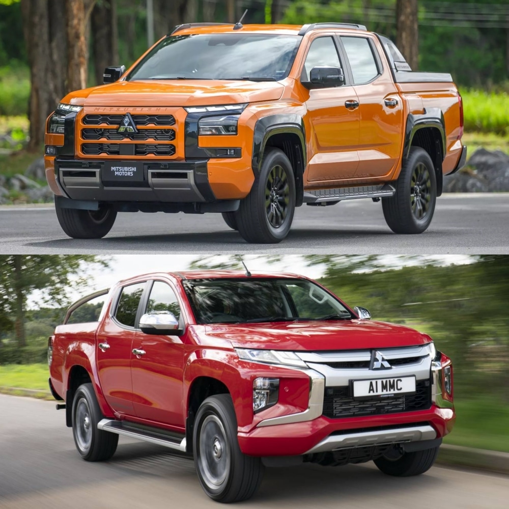 Comparación visual Mitsubishi L200 2024 un importante salto en diseño