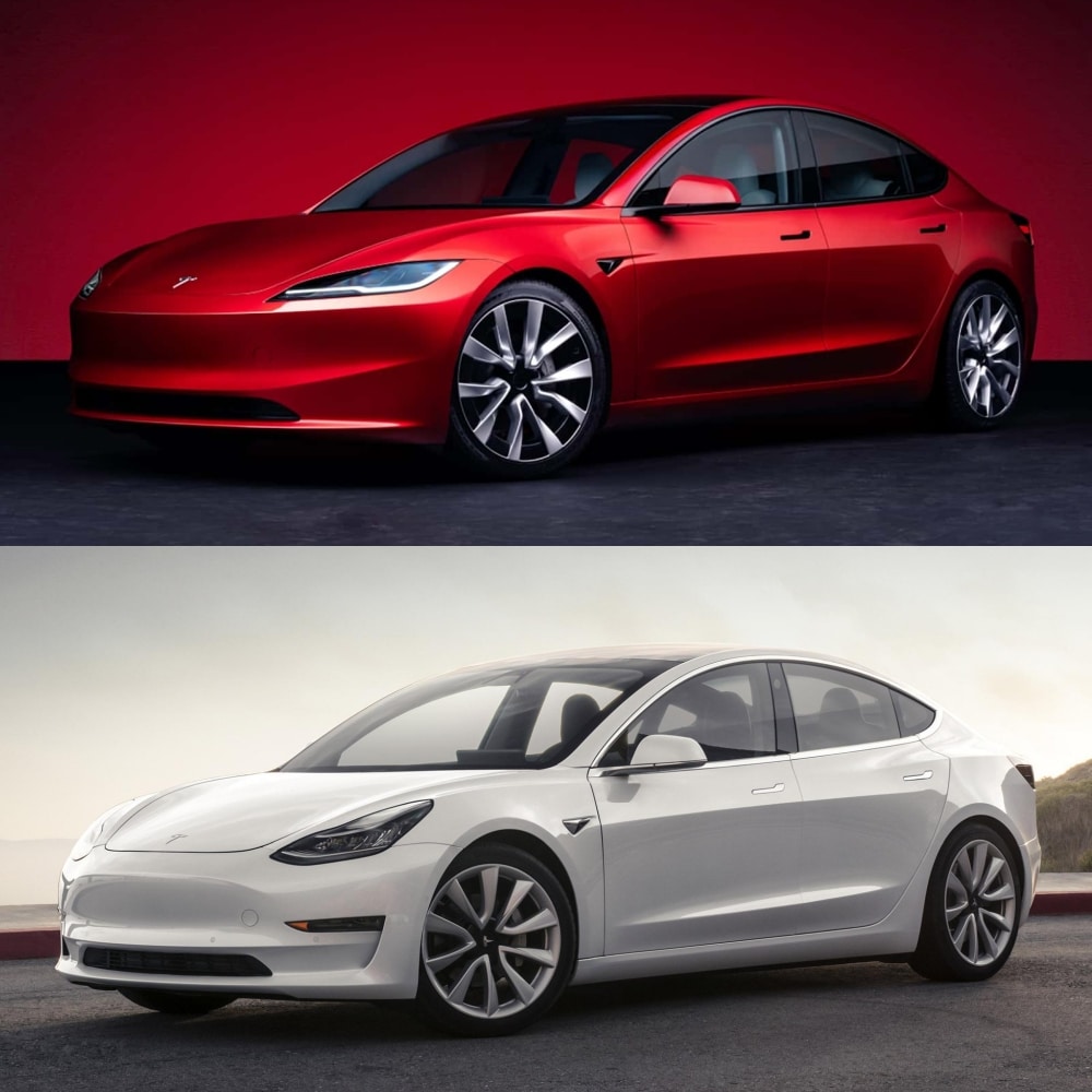 Comparativa visual Tesla Model 3 2024: un cambio acertado