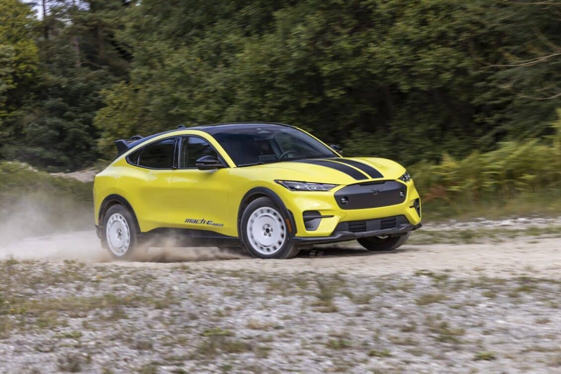 Así luce el Ford Mustang Mach-E Rally totalmente al descubierto