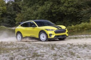 Así luce el Ford Mustang Mach-E Rally totalmente al descubierto