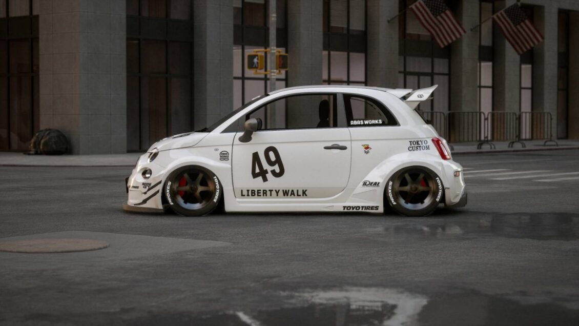 El Abarth 595 pasa por el quirófano de Liberty Walk y el resultado es… Juzga tú mismo