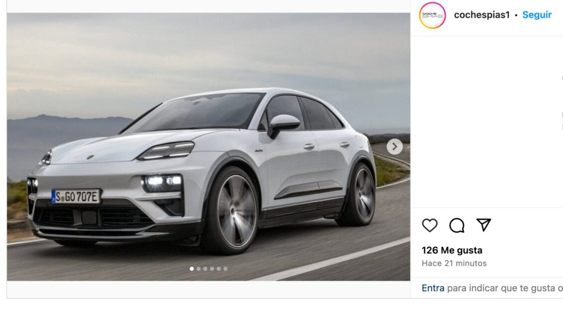 ¡Filtrado! El Porsche Macan eléctrico se deja ver horas antes de su debut ¿Qué te parece?