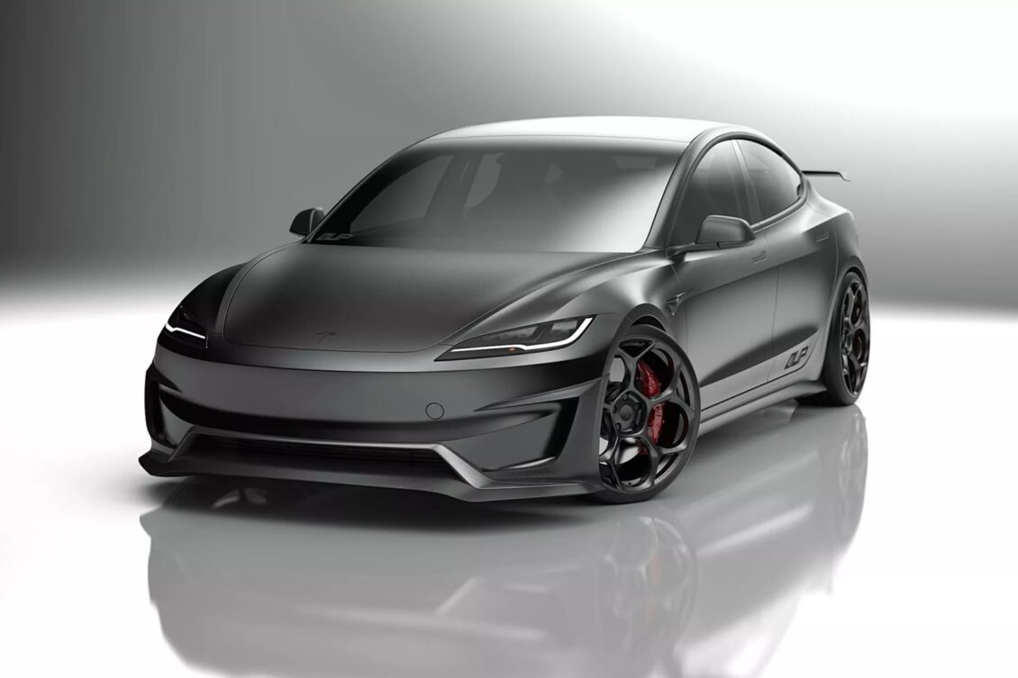 El Tesla Model 3 Performance recibe el exterior en fibra de carbono que merecen sus cifras