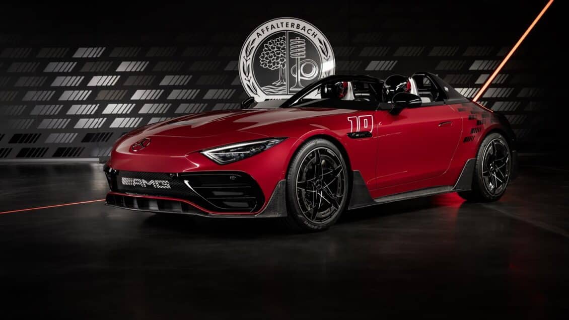 El Mercedes-AMG PureSpeed ya está en su fase final de pruebas: sin parabrisas ni techo, sólo con HALO
