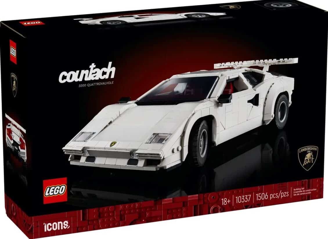 Lamborghini Countach 5000 Quattrovalvole, el nuevo set de LEGO que llegará a la familia ICONS