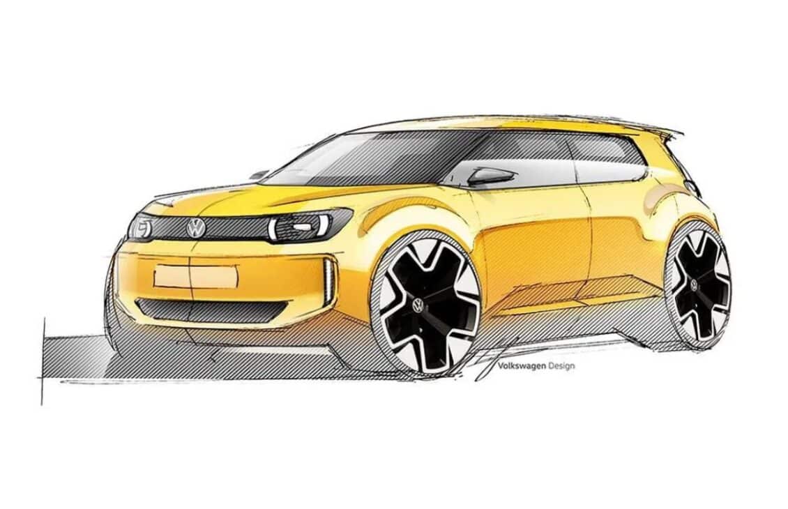 Volkswagen nos muestra nuevamente su modelo eléctrico más barato, unos 20.000 euros y este aspecto…