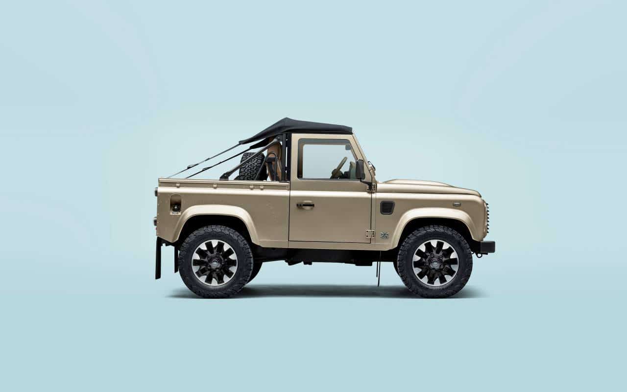lateral Classic Defender V8 Soft Top