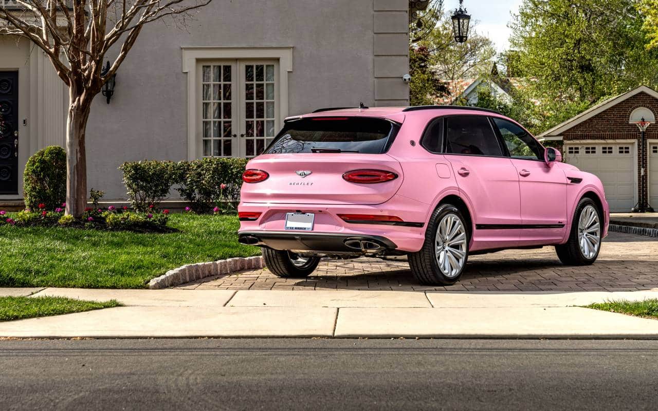 bentley bentayga pink
