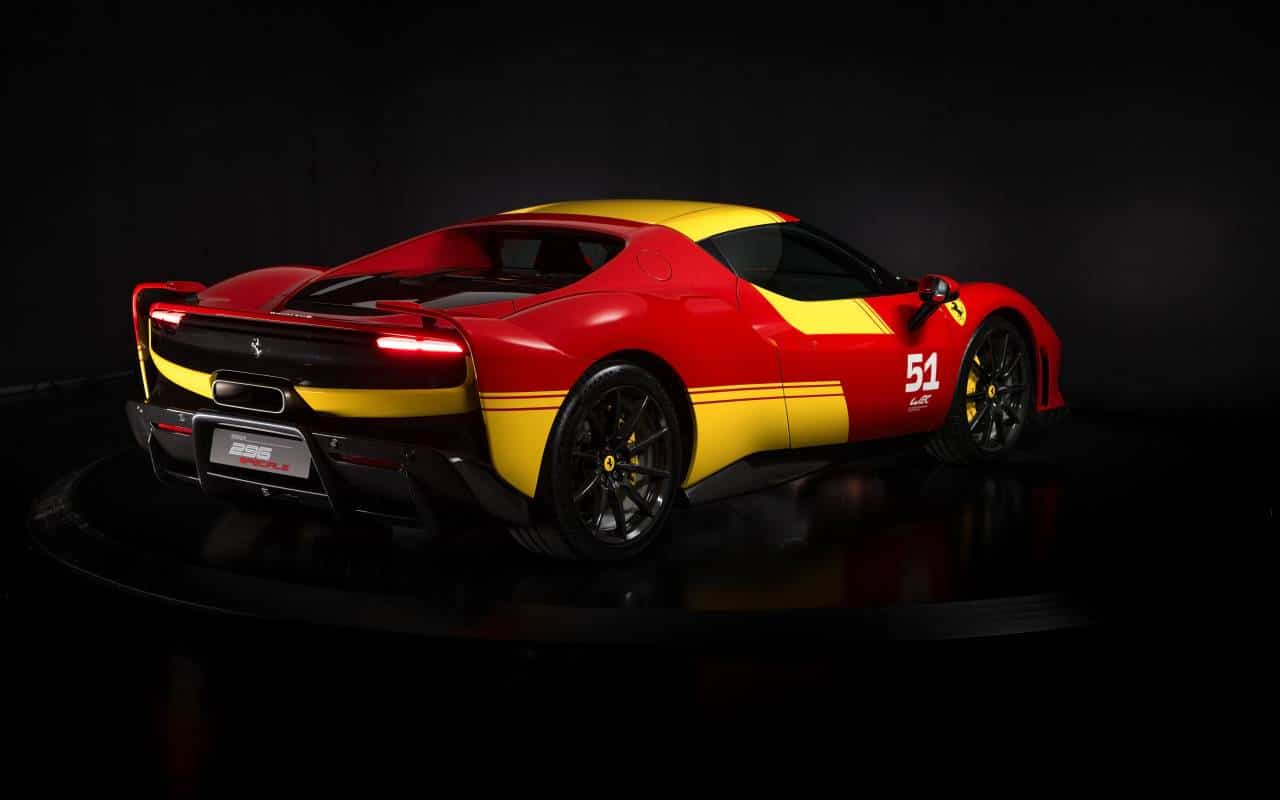 trasera Ferrari 296 Speciale Piloti