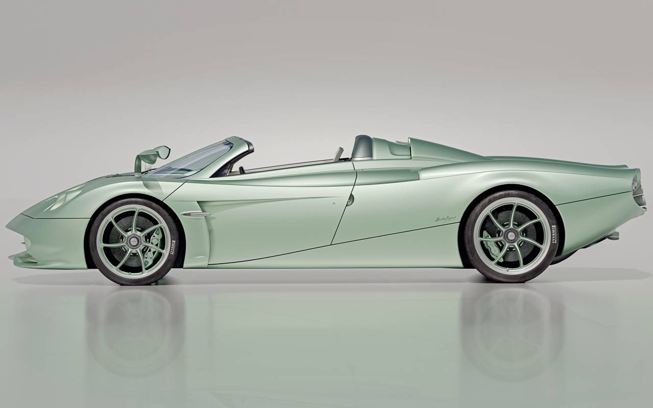 lateral Pagani Huayra Codalunga Speedster