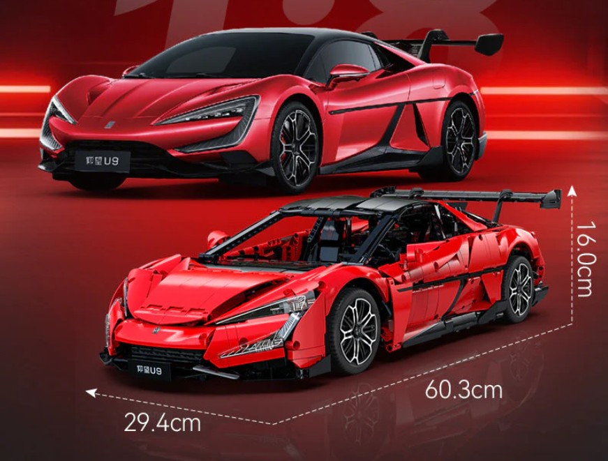 Este YANGWANG U9 a escala 1:8 de 3671 piezas salta y baila como el real del que presume BYD