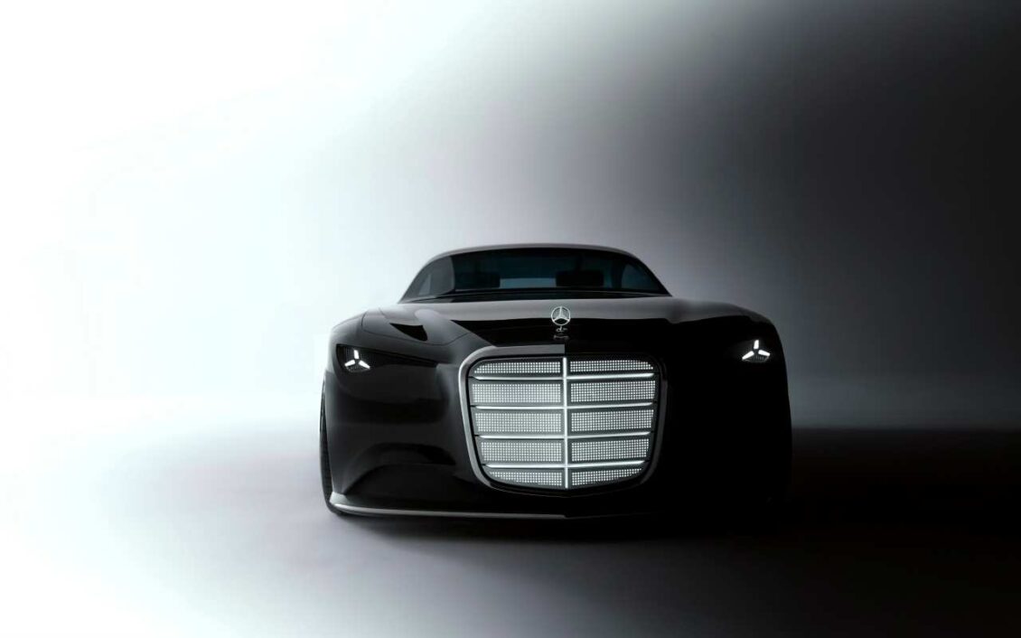 Este Mercedes-Benz Vision Iconic te regala 12.000 km al año gracias a su pintura solar fotovoltaica