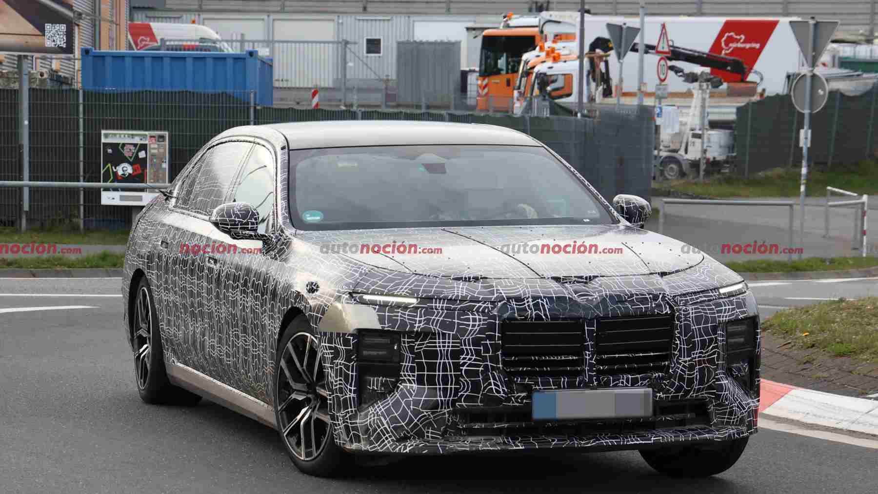 Pillamos al BMW Serie 7 restyling 2026 de pruebas en Nurburgring y tiene una sorpresa… ni rastro del diseño Neue Klasse