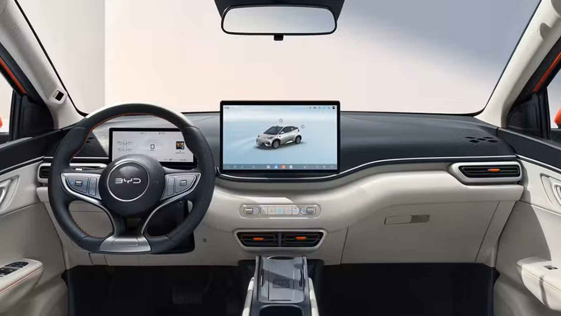 interior BYD Dolphin Surf Restyling