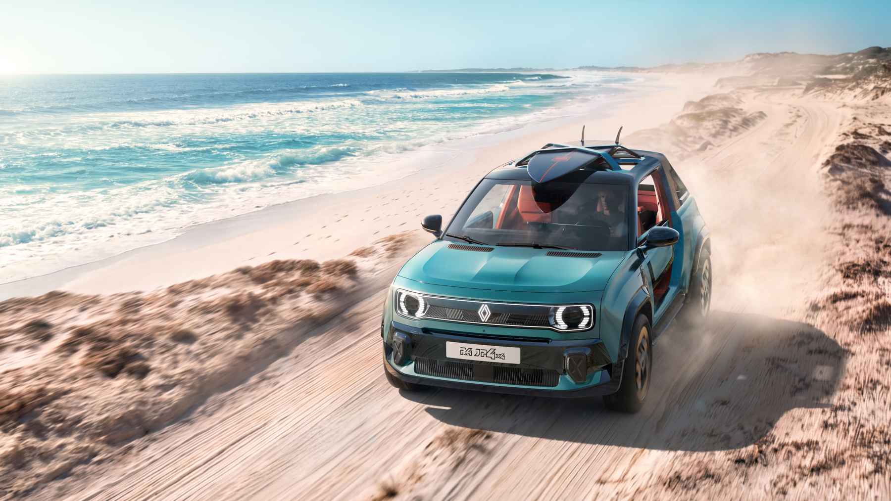 Renault revive la esencia del Volkswagen Buggy con el 4 JP4x4 Concept, un 4L con tracción 4×4 para fardar en la playita este verano