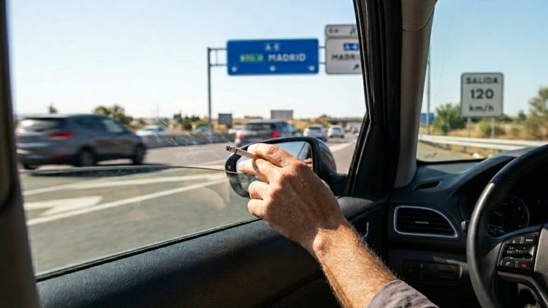 Fumar en el coche: cuándo está prohibido en España y en qué casos te puede caer multa