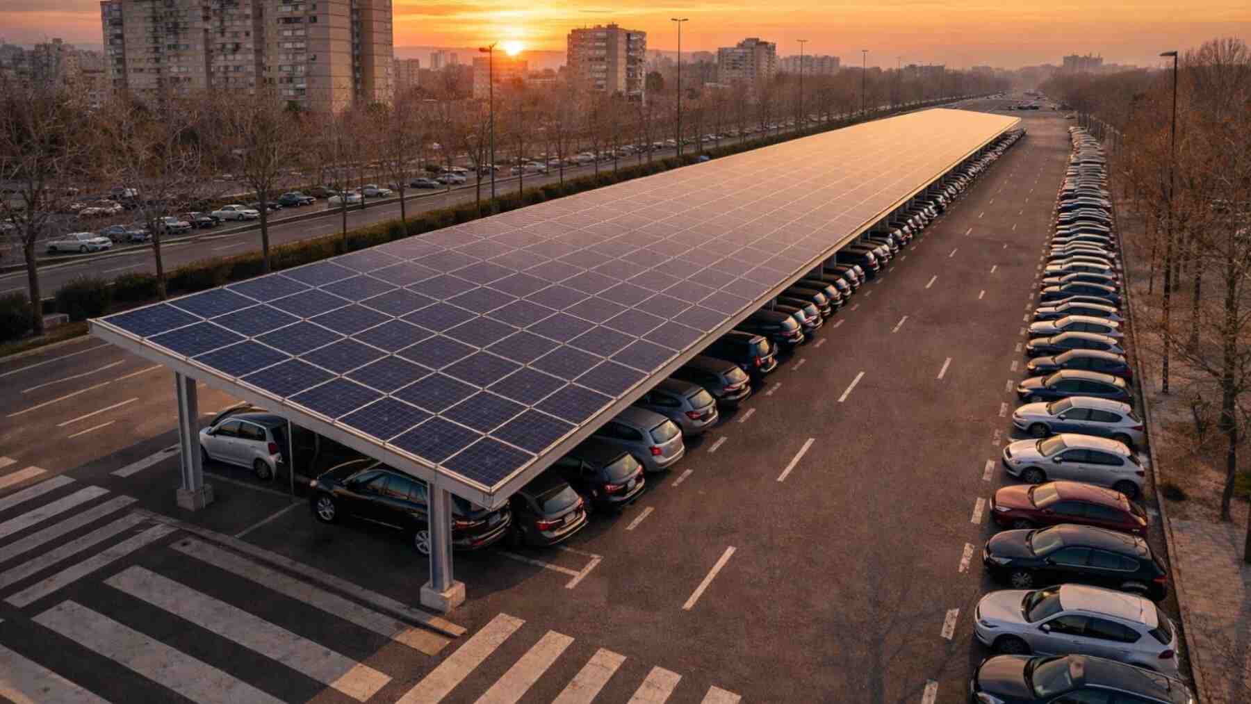 Repsol invierte 5,66 millones en cubrir con paneles solares los aparcamientos de Zaragoza: el Ayuntamiento no pone un euro, los vecinos del barrio reciben energía y los coches dejan de convertirse en hornos