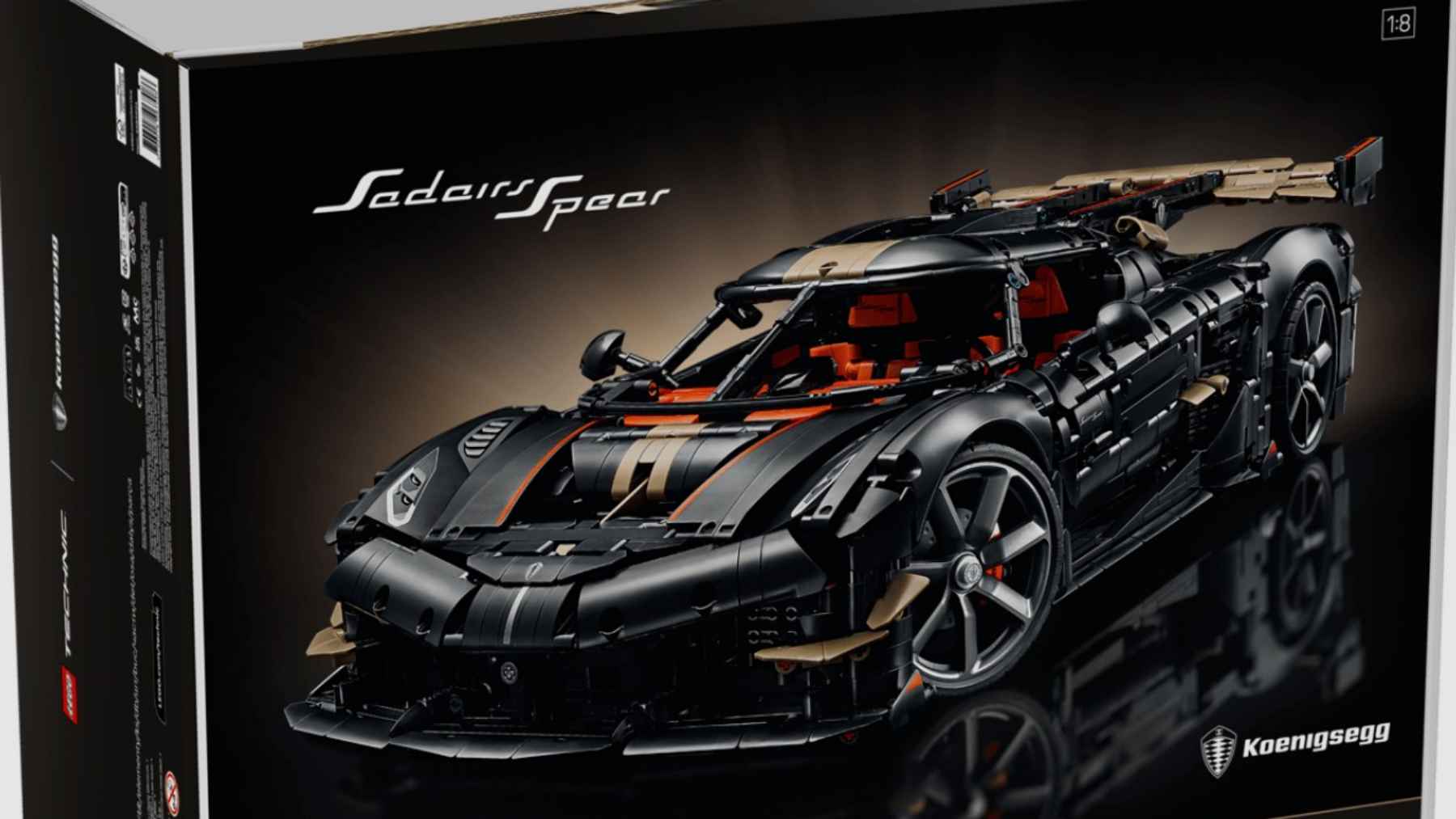 4.104 piezas, 450 euros y un motor V8 completo: El Koenigsegg más brutal ya tiene versión LEGO Technic escala 1:8