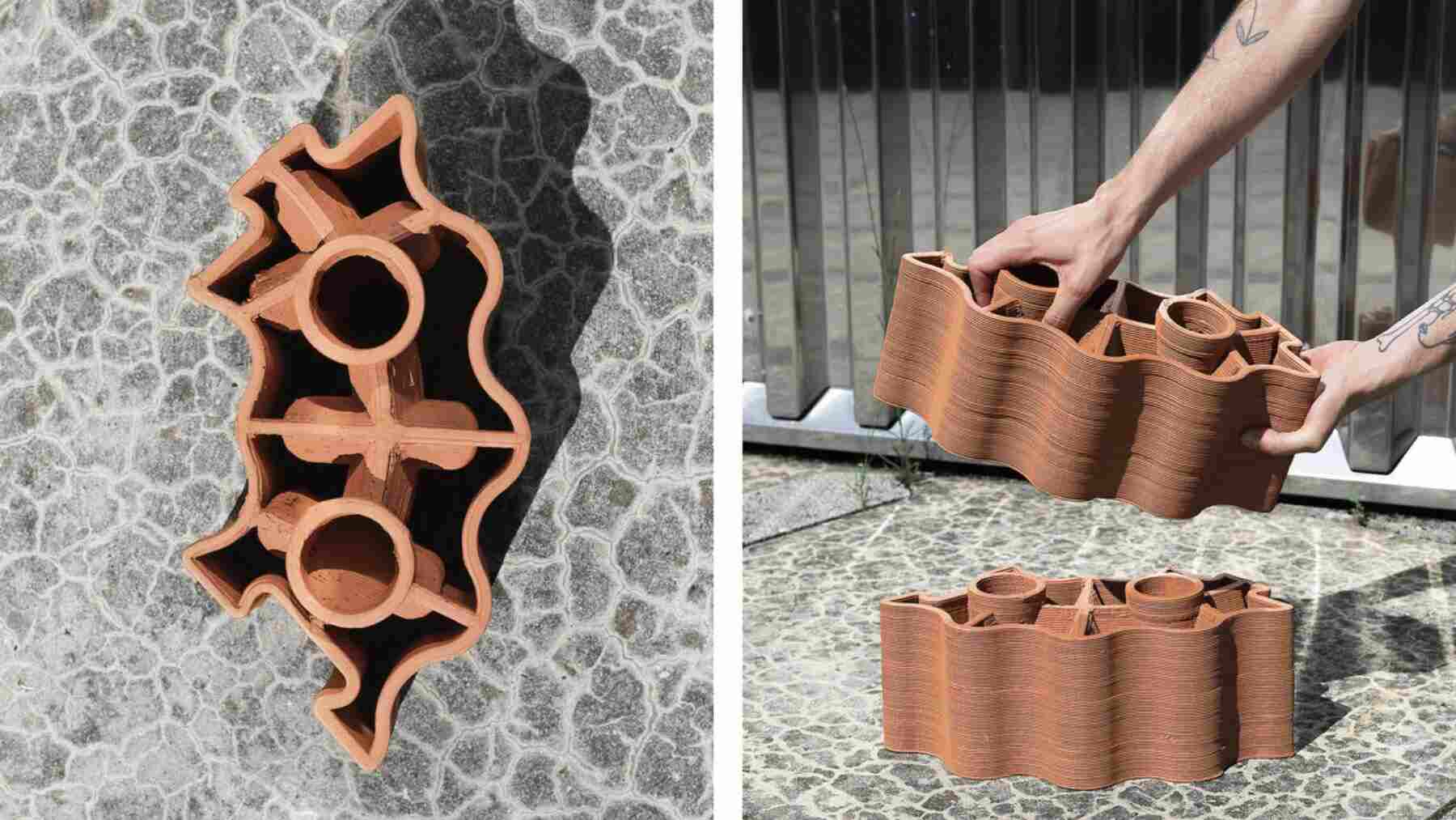 Ni aire acondicionado ni ventiladores: el ladrillo poroso que roba hasta 9 grados al asfalto de una parada de autobús funciona exactamente igual que el botijo de toda la vida… y se imprime en 3D