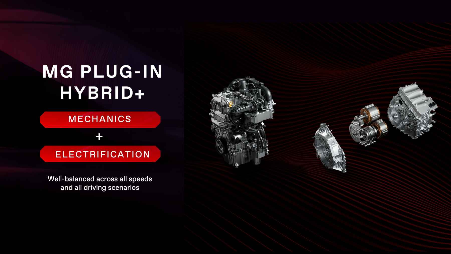 MG presenta su nuevo Plug-in Hybrid+ con motores turbo de 1,1 y 1,5 litros, batería SolidCore de estado semisólido y una eficiencia térmica del 43%. Debutará en el MG ZS 2027