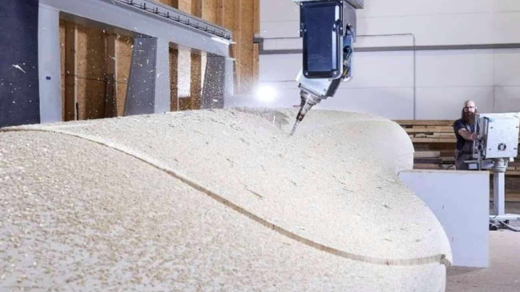 Alemania ha encontrado la forma de fabricar palas de aerogenerador con madera laminada que reduce un 78% las emisiones y un 20% los costes, y ha elegido Navarra para construir la primera fábrica de 100 millones de euros