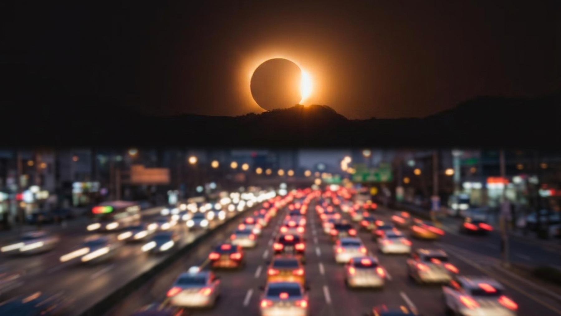 La cara B del eclipse en España: atascos de más de una hora, más de 35ºC de temperatura y un 77% más de llamadas al RACE en solo tres horas