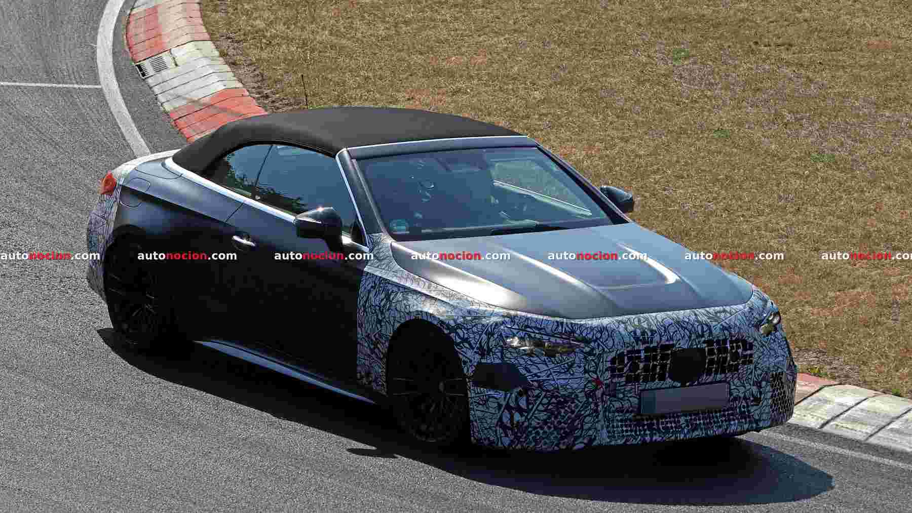 Pillamos al Mercedes-AMG CLE 53 Cabrio 2027 rodando en Nürburgring: mantiene el motor ECO de 6 cilindros, luce un nuevo diseño y recupera ideas del interior que no debieron desaparecer nunca
