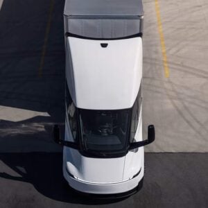 Tesla Semi vista aérea techo