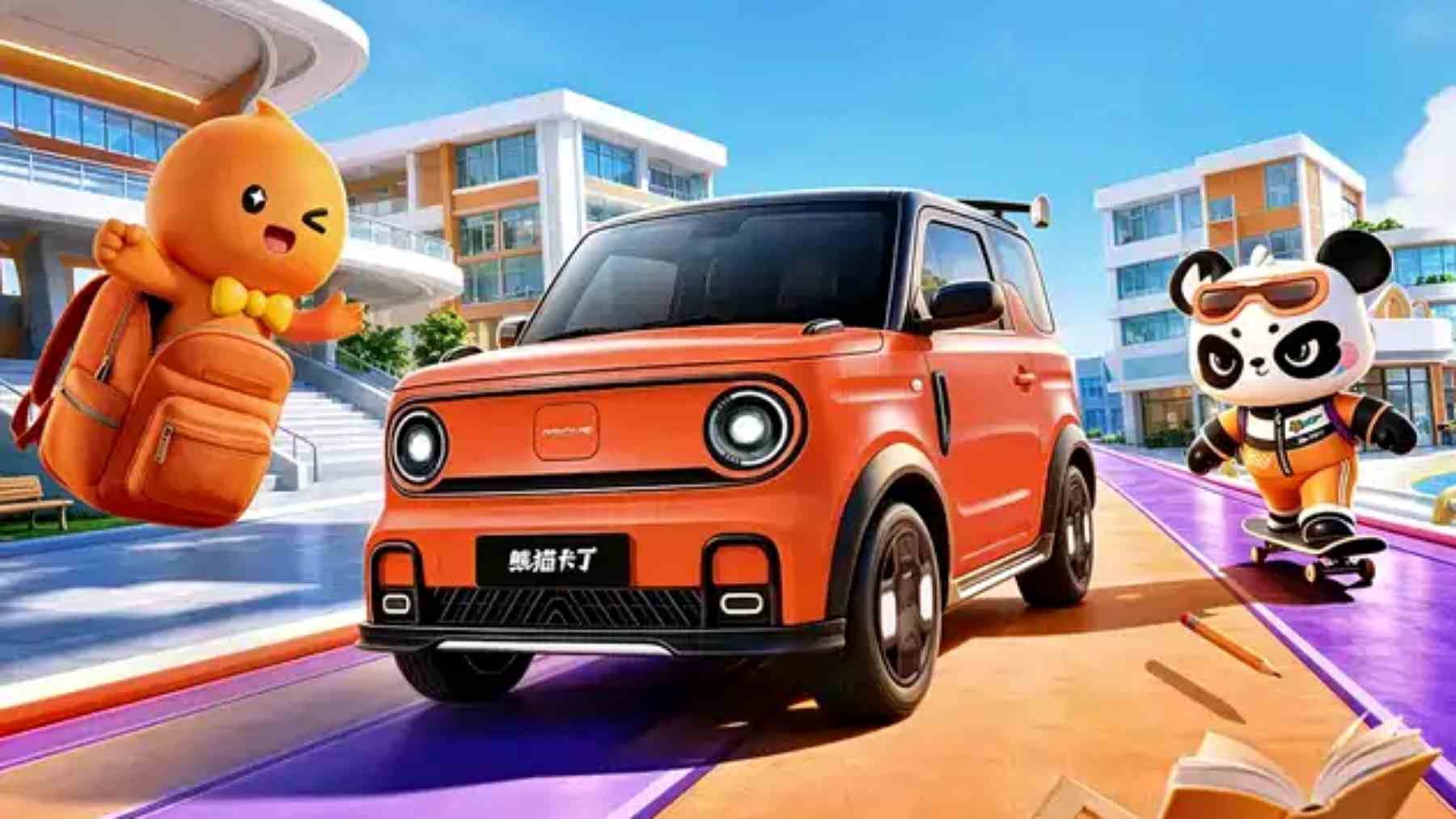 Acaba de llegar el nuevo Dacia Spring y a falta de un Renault «Twingo RS» este coche eléctrico tiene un alerón «tipo GT», es naranja y vale menos de 7.000 euros en China