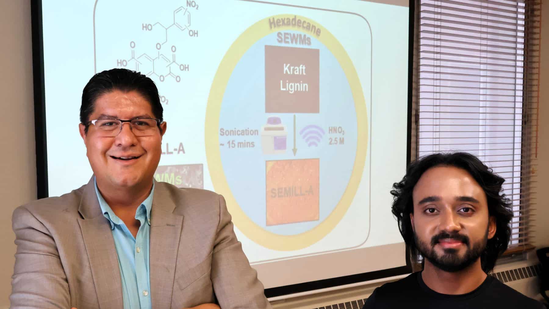 Ultrasonidos, microgotas de agua y temperatura ambiente: la receta de los investigadores de Illinois para convertir residuos de la industria papelera en una molécula con potencial para baterías de flujo