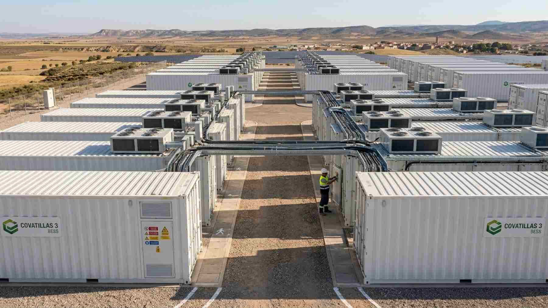 30 millones de euros, 60 contenedores de baterías y 6 horas de almacenamiento: el proyecto de Cuenca que ya tiene luz verde del Gobierno para guardar la energía solar y soltarla cuando más falta hace