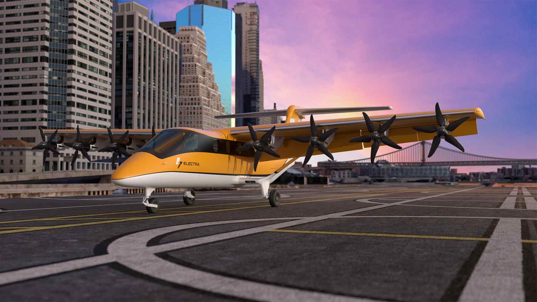 Despega en el espacio de un campo de fútbol, lleva 9 pasajeros y 610 km de alcance: el avión híbrido de Electra que cambiará la aviación local