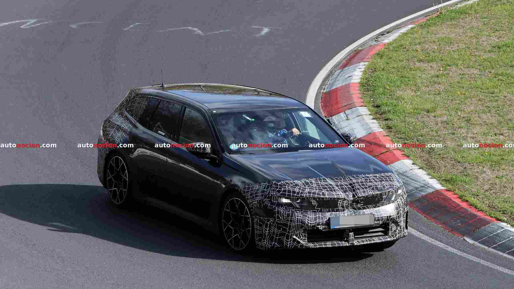 Pillamos al BMW i3 Touring de pruebas en Nürburgring antes de su presentación oficial: ¿le sienta bienn el diseño «Neue Klasse» a las carrocerías familiares?