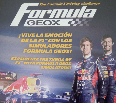 La ciudad Retirada Anuncio Evento GEOX en Barcelona: COLECCIÓN RED BULL RACING