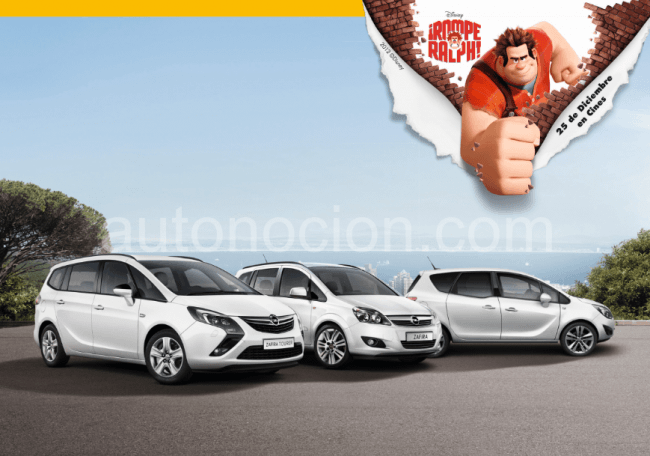 Los monovolúmenes Opel se unen a la película ¡Rompe Ralph!