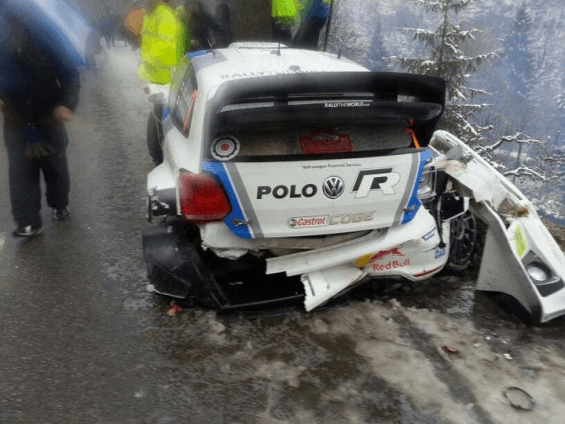 accidente polo R WRC en monte carlo