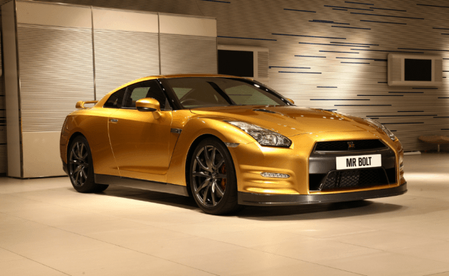 Usain Bolt y la versión especial del GT-R