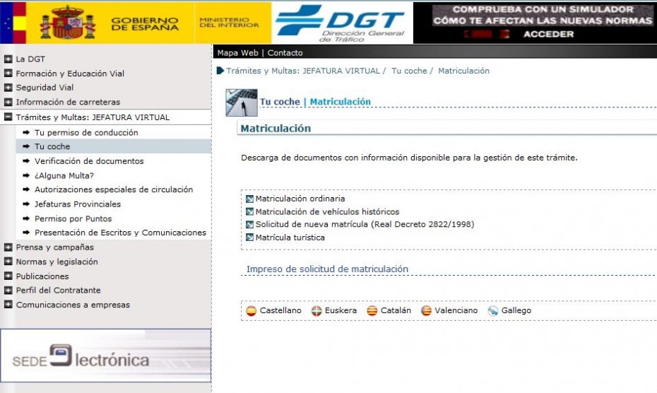 Matricula el coche nuevo tú mismo: Cómo hacerlo