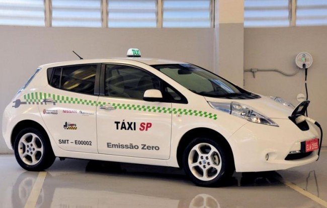 La ciudad de São Paulo usará el Nissan LEAF como taxi